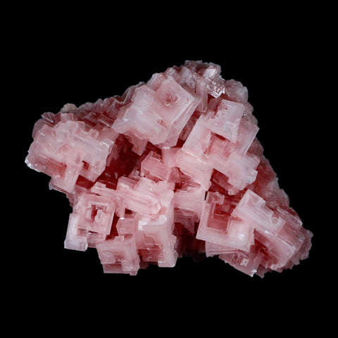 4.5" Quality Pink Halite Salt Crystals Cluster Mineral Trona, CA Searles Lake - Fossil Age Minerals