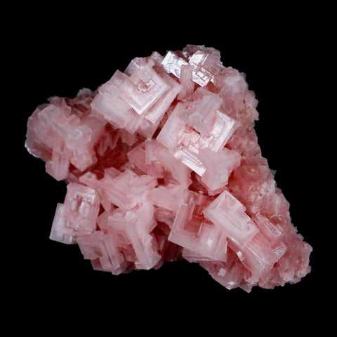 4.5" Quality Pink Halite Salt Crystals Cluster Mineral Trona, CA Searles Lake - Fossil Age Minerals