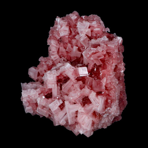 5.1" Quality Deep Pink Halite Salt Crystals Cluster Mineral Trona, CA Searles Lake - Fossil Age Minerals