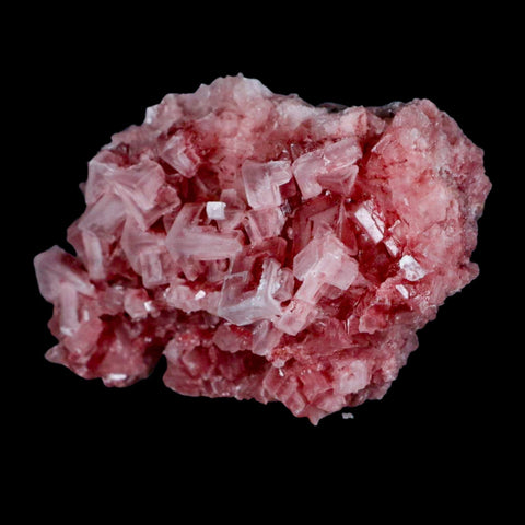 3.8" Quality Deep Pink Halite Salt Crystals Cluster Mineral Trona, CA Searles Lake - Fossil Age Minerals