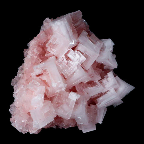 3.4" Quality Pink Halite Salt Crystals Cluster Mineral Trona, CA Searles Lake - Fossil Age Minerals