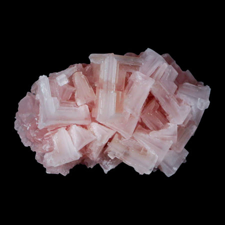 2.9" Quality Pink Halite Salt Crystals Cluster Mineral Trona, CA Searles Lake