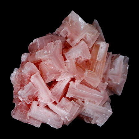 2.9" Quality Pink Halite Salt Crystals Cluster Mineral Trona, CA Searles Lake