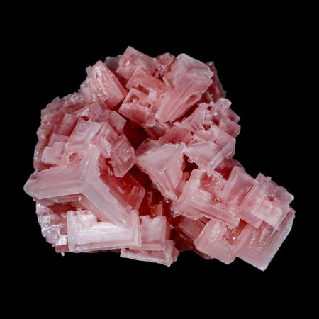 2.8" Quality Pink Halite Salt Crystals Cluster Mineral Trona, CA Searles Lake