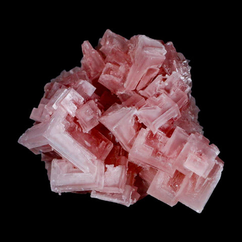 2.8" Quality Pink Halite Salt Crystals Cluster Mineral Trona, CA Searles Lake - Fossil Age Minerals