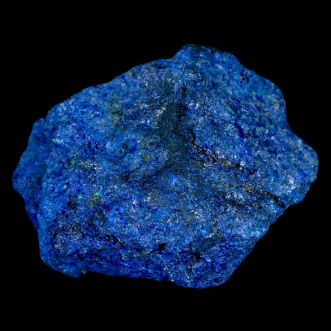 2.1" Rough Azurite Crystals And Malachite Mineral Specimen Tiznit Morocco - Fossil Age Minerals