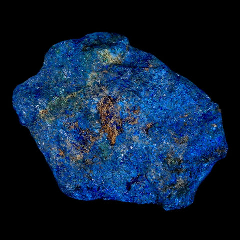 2.1" Rough Azurite Crystals And Malachite Mineral Specimen Tiznit Morocco - Fossil Age Minerals