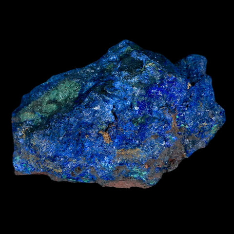 2.4" Rough Azurite Crystals And Malachite Mineral Specimen Tiznit Morocco - Fossil Age Minerals