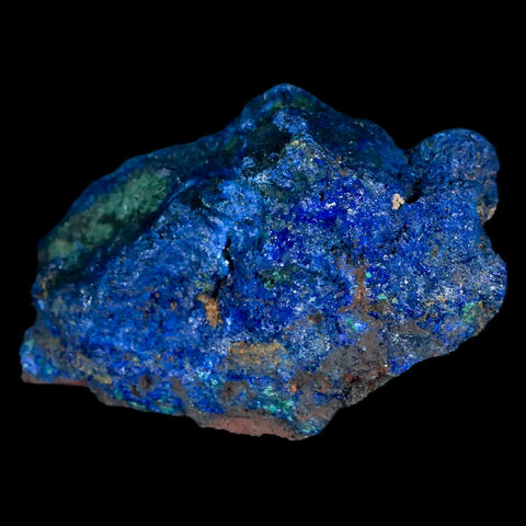 2.4" Rough Azurite Crystals And Malachite Mineral Specimen Tiznit Morocco - Fossil Age Minerals