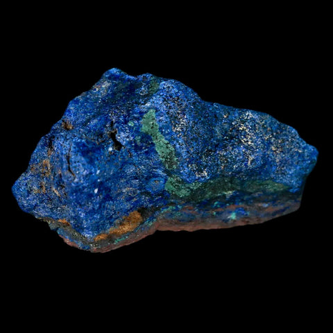 2.4" Rough Azurite Crystals And Malachite Mineral Specimen Tiznit Morocco - Fossil Age Minerals