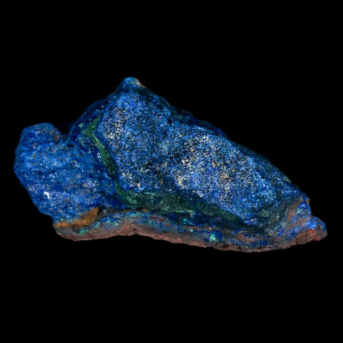 2.4" Rough Azurite Crystals And Malachite Mineral Specimen Tiznit Morocco - Fossil Age Minerals