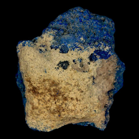 1.7" Rough Azurite Crystals And Malachite Mineral Specimen Tiznit Morocco - Fossil Age Minerals