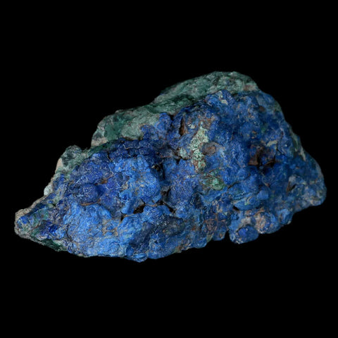 XL 4.6" Rough Azurite Crystals And Malachite Mineral Specimen Tiznit Morocco - Fossil Age Minerals