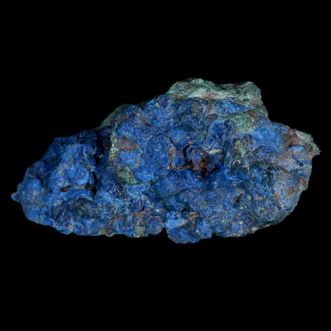 XL 4.6" Rough Azurite Crystals And Malachite Mineral Specimen Tiznit Morocco - Fossil Age Minerals