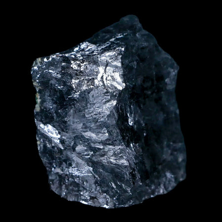 1.7" Rough Natural Silver Metallic Galena Crystal Mineral Mibladen Morocco