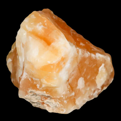 2.8" Natural Rough Orange Calcite Crystal Mineral Specimen Nuevo Leon Mexico - Fossil Age Minerals