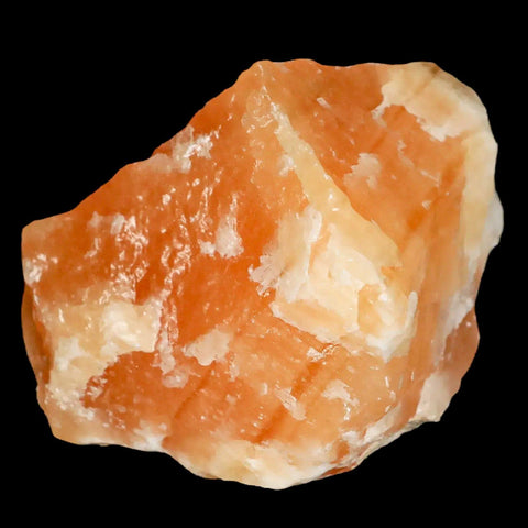 2.8" Natural Rough Orange Calcite Crystal Mineral Specimen Nuevo Leon Mexico - Fossil Age Minerals