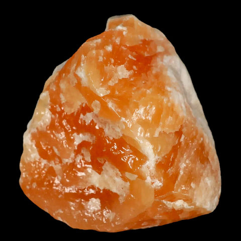 2.8" Natural Rough Orange Calcite Crystal Mineral Specimen Nuevo Leon Mexico - Fossil Age Minerals