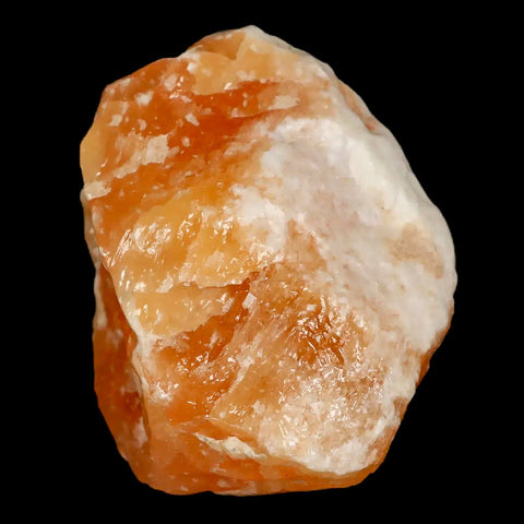 2.8" Natural Rough Orange Calcite Crystal Mineral Specimen Nuevo Leon Mexico - Fossil Age Minerals