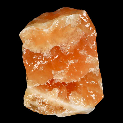 2.6" Natural Rough Orange Calcite Crystal Mineral Specimen Nuevo Leon Mexico - Fossil Age Minerals