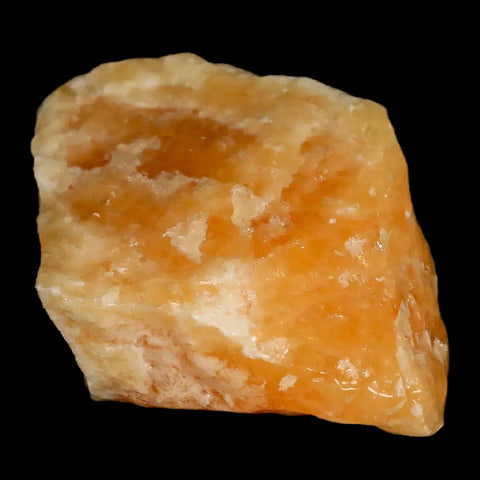 3.4" Natural Rough Orange Calcite Crystal Mineral Specimen Nuevo Leon Mexico - Fossil Age Minerals