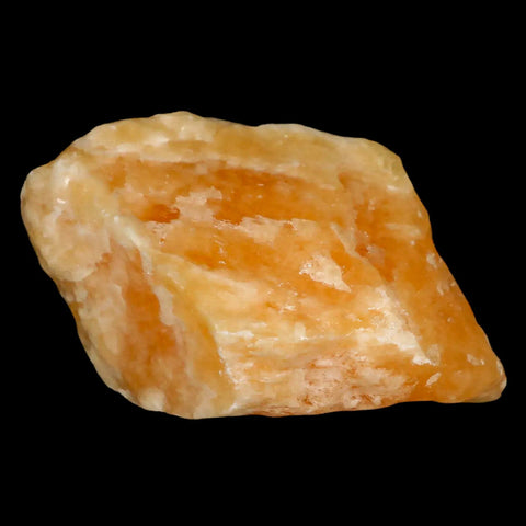 3.4" Natural Rough Orange Calcite Crystal Mineral Specimen Nuevo Leon Mexico - Fossil Age Minerals