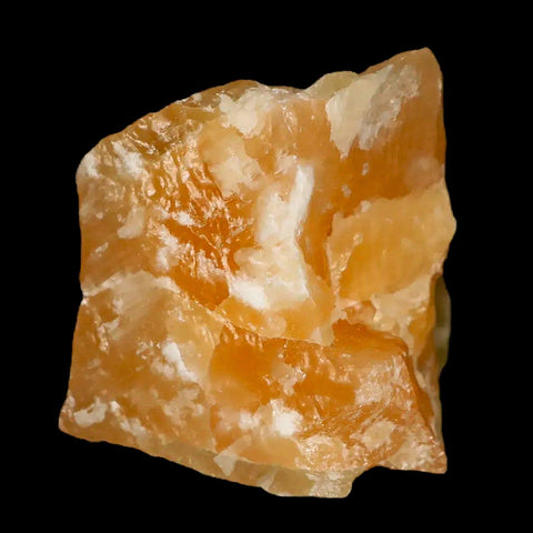 2.7" Natural Rough Orange Calcite Crystal Mineral Specimen Nuevo Leon Mexico - Fossil Age Minerals