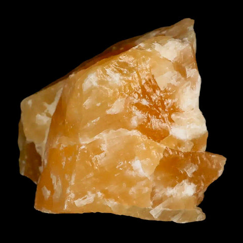 2.7" Natural Rough Orange Calcite Crystal Mineral Specimen Nuevo Leon Mexico - Fossil Age Minerals