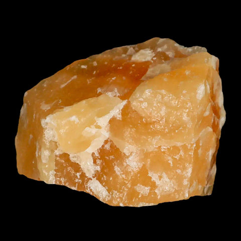 2.7" Natural Rough Orange Calcite Crystal Mineral Specimen Nuevo Leon Mexico - Fossil Age Minerals