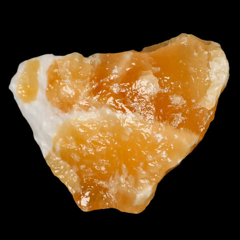 3.4" Natural Rough Orange Calcite Crystal Mineral Specimen Nuevo Leon Mexico - Fossil Age Minerals