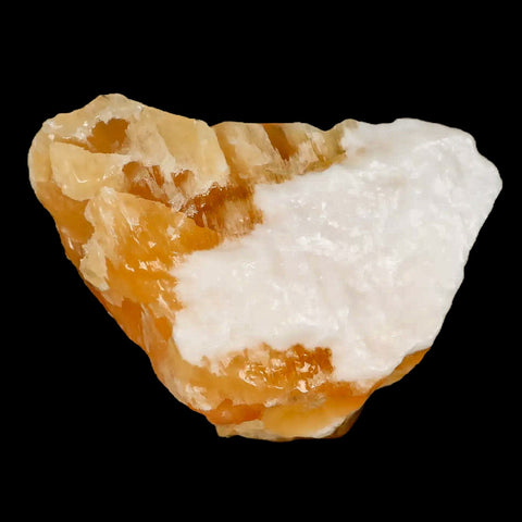 3.4" Natural Rough Orange Calcite Crystal Mineral Specimen Nuevo Leon Mexico - Fossil Age Minerals