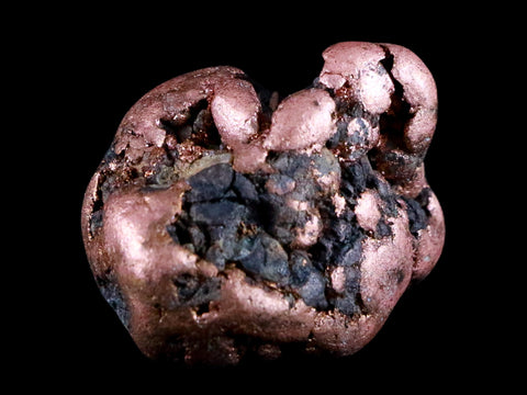 1" Solid Native Copper Polished Nugget Mineral Keweenaw Michigan 0.8 OZ - Fossil Age Minerals