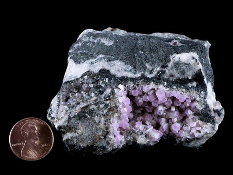 2.4" Pink Cobaltain Cobalt Calcite Natural Crystal Druzy Mineral Specimen Morocco - Fossil Age Minerals